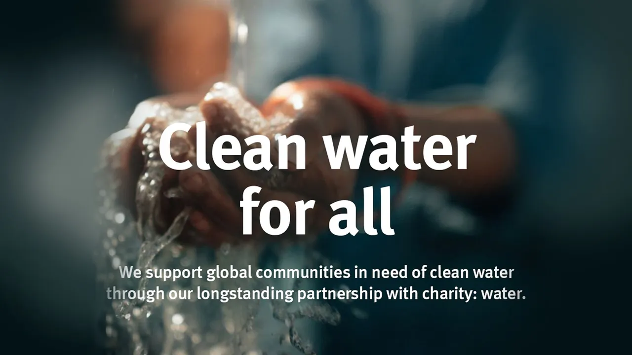 Aveda: Rent vann til folk i nød