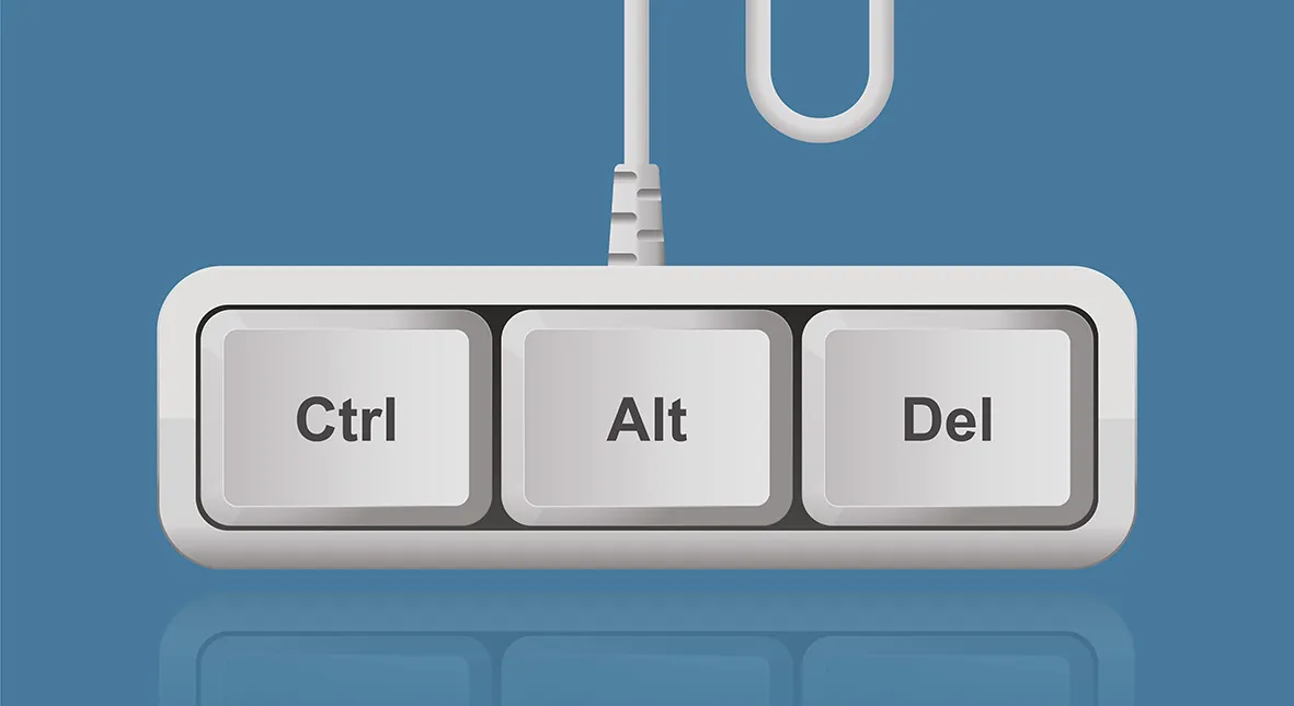 Control + Alt + Delete