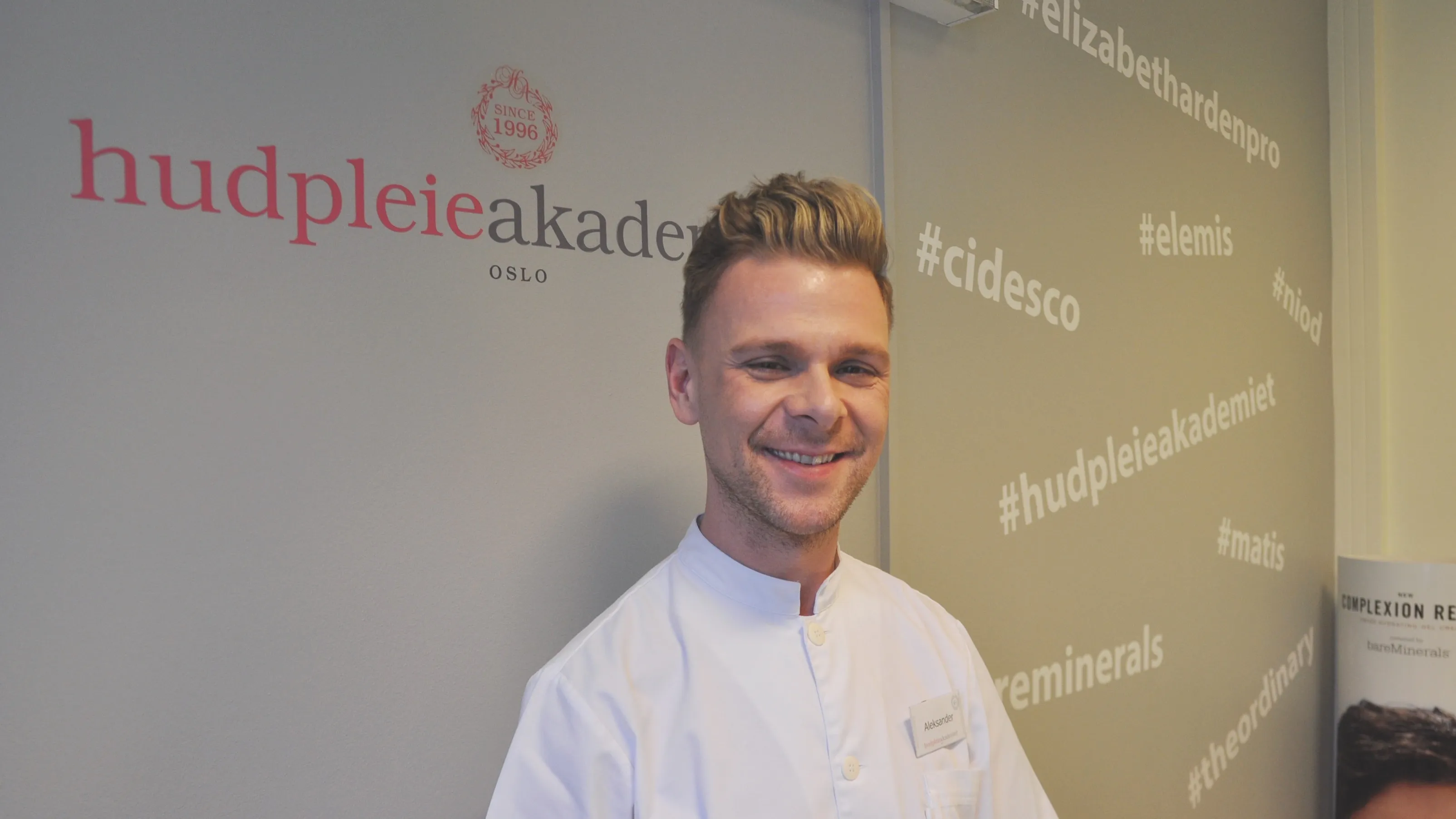 Hudpleiestudent Aleksander Martin Grøgaard: - Et fantastisk yrke