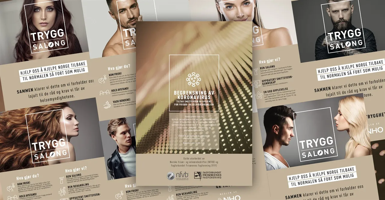 Revidert koronaguide og salongplakater